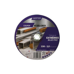 Norton - Disque tronçonner extrême métal/inox 230x2.5x22.2