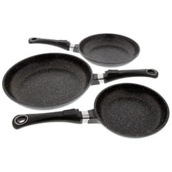 Poêles - PRADEL EXCELLENCE - 52003M - Lot de 3 - Ø 20 24 28 cm - Anti-adhésif - Amovible