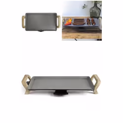 Plancha Électrique - APECT - 1800W - Revêtement Antiadhésif - Bac Récupérateur - 46 x 26 cm