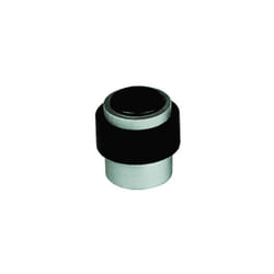 Finish - Butoir de porte 3737 Zamak - Hauteur : 37 mm - Diamètre : 37 mm - argent mat - vachette