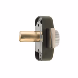 Verrou à bouton YALE Ø cylindre 23 mm longueur 40 mm - Marron doré - YV10 - 16382000