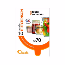 Sachet de 10 rondelles Universelles - Classiques - Diamètre 70 mm - Le meilleur joint pour vos bocaux ! - Ces rondelles Le Jo ...