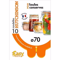 HUTCHINSON Lot de 10 Rondelles universelles 2 nez - D 80 / 56 x 25 mm