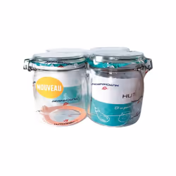 Existe en plusieurs tailles Lot 4 bocaux 1 L - Ce format sera idéal pour préparer vos conserves préférées ! - Que ce soit pou ...