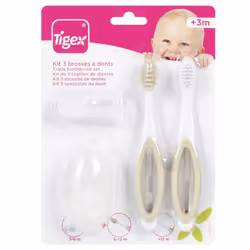 Tigex Set De 3 Brosses à Dents