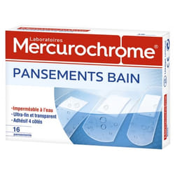 Mercurochrome 16 Pansements Bain
