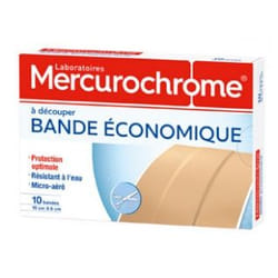 Mercurochrome Bande Économique 10 Bandes