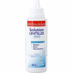 Mercurochrome Solution Lentilles 100ml Format Avion