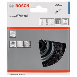 Bosch 1 608 614 001 Roue de fil et brosse en fil d'acier Brosse coupe 9 cm