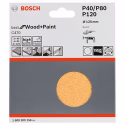 Bosch 1 609 200 158 fourniture de ponçage et de meulage rotatif pâte sablée