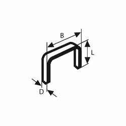 Bosch Agrafes à fil fin type 53 :