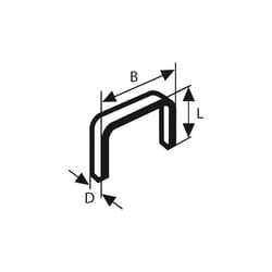 Bosch Agrafes à fil fin type 53 :