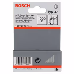 Informations techniques Dimensions produit, largeur : 1.8 mm Longueur : 16 mm Type de clou : Type 47 Clou type 47, 1,8 x 1,27 ...