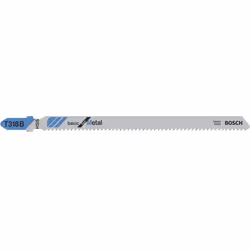 Bosch Lame de scie sauteuse T 318 B, Lames de scie sauteuse, Aluminium, Tuyau, Profil, Tôle métallique, Acier rapide, Gris, 2 ...