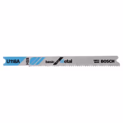 Lames pour scie sauteuse Bosch U 118 A; 3 unités