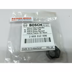 Référence : 2603312006 Écrou-raccord de rechange Il s’agit d’une pièce de rechange d’origine BOSCH Nous pouvons vous fournir ...