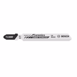 Bosch Lames de scie sauteuse T 130 RIFF Special for Ceramics, Lames de scie sabre, Fonte, Plastique, Carrelage mural en céram ...