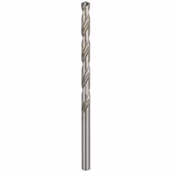 Foret à métaux HSS-G, DIN 340, pointe de foret 135 degrés. Diamètre : 10 mm, longueur utile : 121 mm, longueur totale : 184 m ...