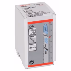 Bosch 2 608 631 964 Lame de scie sauteuse, à chantourner et sabre Lames de scie sauteuse Acier rapide 100 pièce(s)