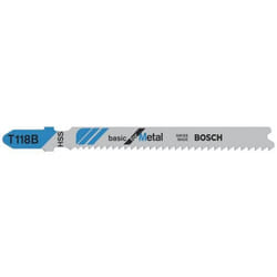 Lame de scie sauteuse Bosch T 118 B; 92 mm; 100 unités