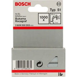 Bosch 2609200203 Pack d'agrafes 1000 agrafes