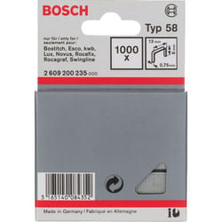 Bosch Agrafes à fil fin type 58
