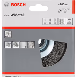 Bosch Brosses coniques à fils ondulés Clean for Metal