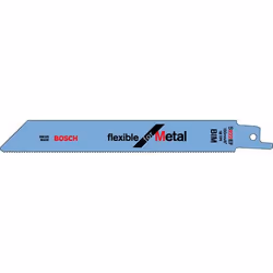 Bosch Lames de scie sabre S 922 EF Flexible for Metal, Lames de scie sabre, Métal non Ferreux, Acier, Bimétal, Bleu, 1,4 mm, ...