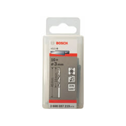 Bosch Lot 10 Forets HSS-R Ø3.0mm