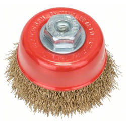Bosch - brosse boisseau 75 mm à fils ondulés et LAITONNÉS-2 608 622 062