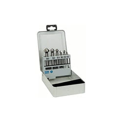 Professional 2 608 597 527 - Set de 6 fraises coniques 45 63 mm / 5-10 6,3 8,3 10,4 12,4 16,5 20,5 (paquet de 6) - Bosch