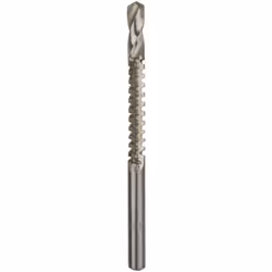 Foret de fraisage HSS qui perce des trous et fraise des contours Avec section de perçage en spirale suivie d'une section de f ...