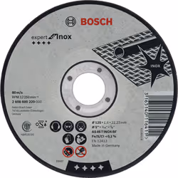 Bosch Disques à tronçonner Expert for Inox, 11,5 cm, Noir, 1,6 mm, 1 pièce(s)