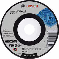 Bosch Disques à tronçonner Expert for Metal, 12,5 cm, Multicolore, 6 mm, Métal, 1 pièce(s)