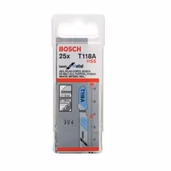Bosch 2 608 638 470, Lames de scie sauteuse, Métal, Acier rapide, 1,1 mm, 1,5 mm, 9,2 cm