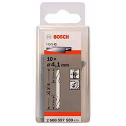 Bosch ‎2608597589, Perceuse, Acier trempé, B0012ROKRY, 55 mm, 7 mm, 10 pièce(s)