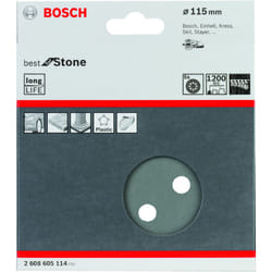 Bosch - Feuilles abrasives pour le meilleur excentrique de pierre : 115mm 8P. Réf. G1200x5 2608605114