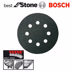 Papier abrasif pour ponceuses orbitales aléatoires Best for Stone; 125 mm; K180; 5 unités
