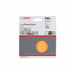 Papier de sable Bosch 2608605428; 115 mm; K80; 10 unités