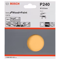 Bosch 2 608 605 431 fourniture de ponçage manuel pâte sablée P240 10 pièce(s)