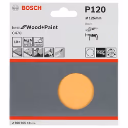 Bosch 2 608 605 441 fourniture de ponçage manuel pâte sablée P120 10 pièce(s)