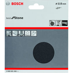 Bosch - Meilleur papier de verre pour broyeur de pierre : 115 mm G120x10 2608605498