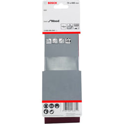 Bosch - Meilleure bande abrasive pour bois : 75x480mm G100x 3 2608606045