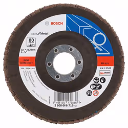 Meule-éventail Bosch Expert for Metal; 125 mm