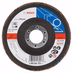 Bosch 2 608 606 752, Disque de nettoyage, Moyeu plat, Métal, Bosch, 2,22 cm, 11,5 cm