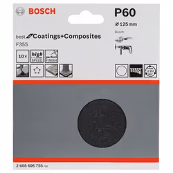 Bosch 2 608 606 755 fourniture de ponçage manuel pâte sablée P60 10 pièce(s)