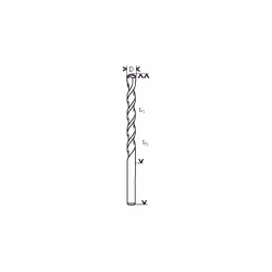 Bosch Forets béton CYL-3, Perceuse, 8 mm, 120 mm, Pierre artificielle, Béton, Calcaire, Maçonnerie, Pierre naturelle, 8 cm, 1 ...