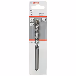 Bosch Forets béton CYL-3, Perceuse, 1 cm, 120 mm, Pierre artificielle, Béton, Calcaire, Maçonnerie, Pierre naturelle, 8 cm, 1 ...