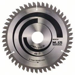 Lame de scie Bosch MULTI MATERIAL; 180x2,4x30,0 mm; Z48; -5°