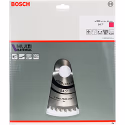 Lame de scie circulaire multi-matériaux PRO, 200 x 2,4 x 30 mm Conçue pour la coupe de différents matériaux - Lors de l’assem ...